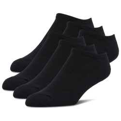 Youth - LCKR 6 Pack Basic No Show Socks W/O tab  - Black