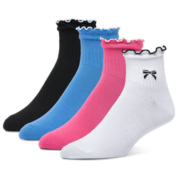 Youth - LCKR Ruffle Socks 4 Pack  - Multi/Multi