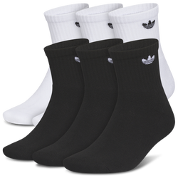 Pour hommes - adidas Paquet de 6 paires de chaussettes courtes Originals Trefoil 2.0 - Blanc/Noir