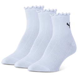 Girls' Grade School - PUMA Speedcat Ruffle Socks  - White/White