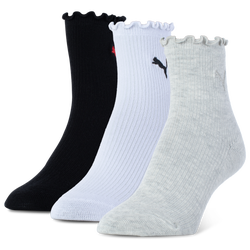Girls' Grade School - PUMA Speedcat Ruffle Socks  - White/Black