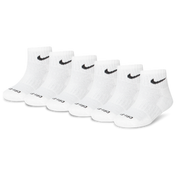 Garçons, maternelle - Nike Paquet de 6 paires de socquettes Performance Basic - Blanc/Blanc