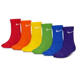 Boys' Grade School - Nike Crew Sock 6 Pack  - Multi