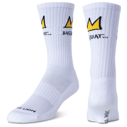 Men's - Jimmy Lion Athletic Basquiat Crown Socks  - Multi/White