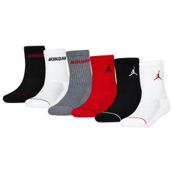 Boys' Grade School - Jordan Legend Crew 6-Pack Socks  - Red/Black