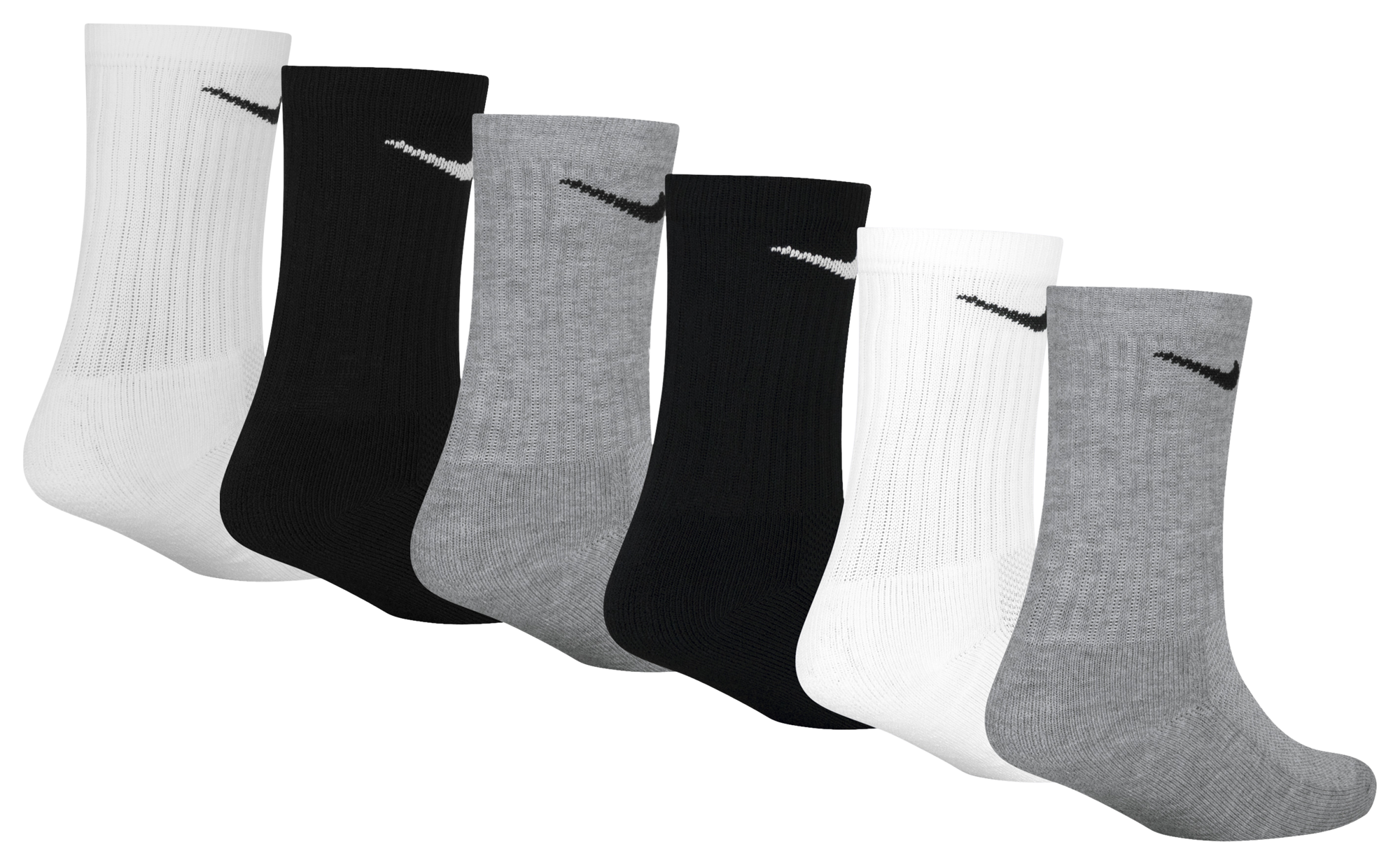 Nike Mesh And Cushioned 6 Pack Crew Socks