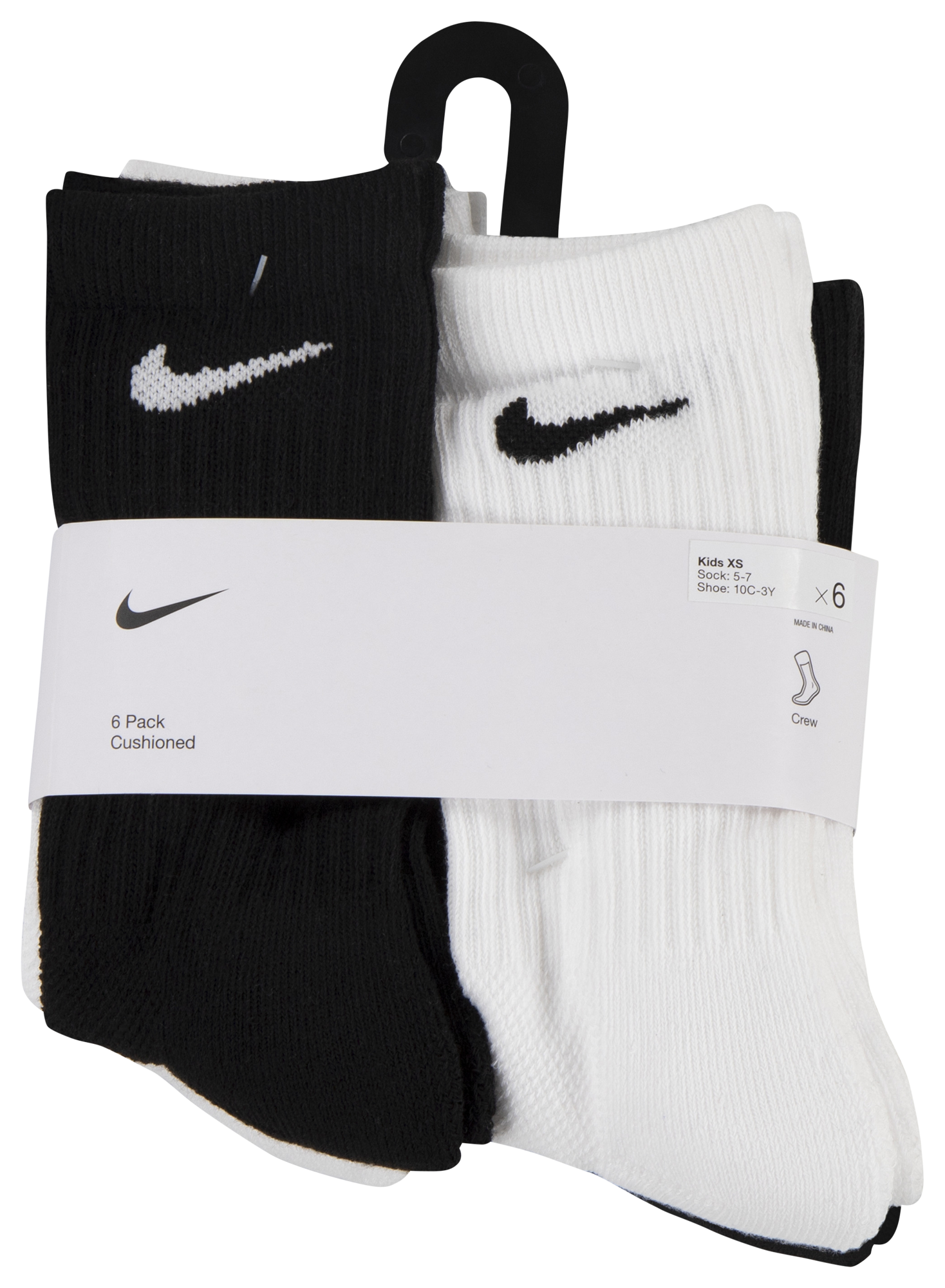 Nike Mesh And Cushioned 6 Pack Crew Socks