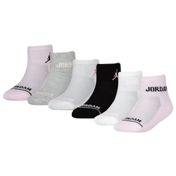 Girls' Grade School - Jordan Legend Ankle 6 Pack  - White/Pink