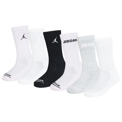 Girls' Grade School - Jordan Legend Crew 6 Pack Socks - White/Pink