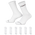 Jordan Essential Crew Socks 6 Pack  - Adult White/Red/Black