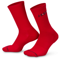 Adulte - Jordan Lot de 6 paires de chaussettes Essential Crew - Black/Gym Red/White