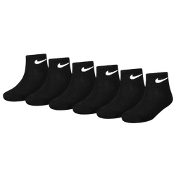 Boys' Preschool - Nike 6-Pack Quarter Socks  - Black/White