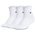 adidas Paquet de 3 paires de chaussettes courtes à volants Originals - Adulte Blanc/Noir
