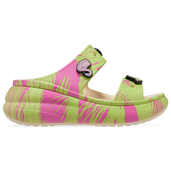 Women's - Crocs Crush Sandals  - Multi Color/Vanilla