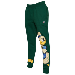 Men's - Champion Reverse Weave Disney Figure Fleece Pants - Green/White
