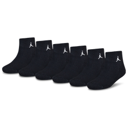 Boys' Preschool - Jordan Everyday Essentials 6 Pack Ankle Socks  - Black/Black