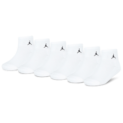Boys' Preschool - Jordan Everyday Essentials 6 Pack Ankle Socks  - White/White