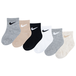 Boys' Toddler - Nike Swoosh 6 Pack Ankle Sock  - Grey/Multi