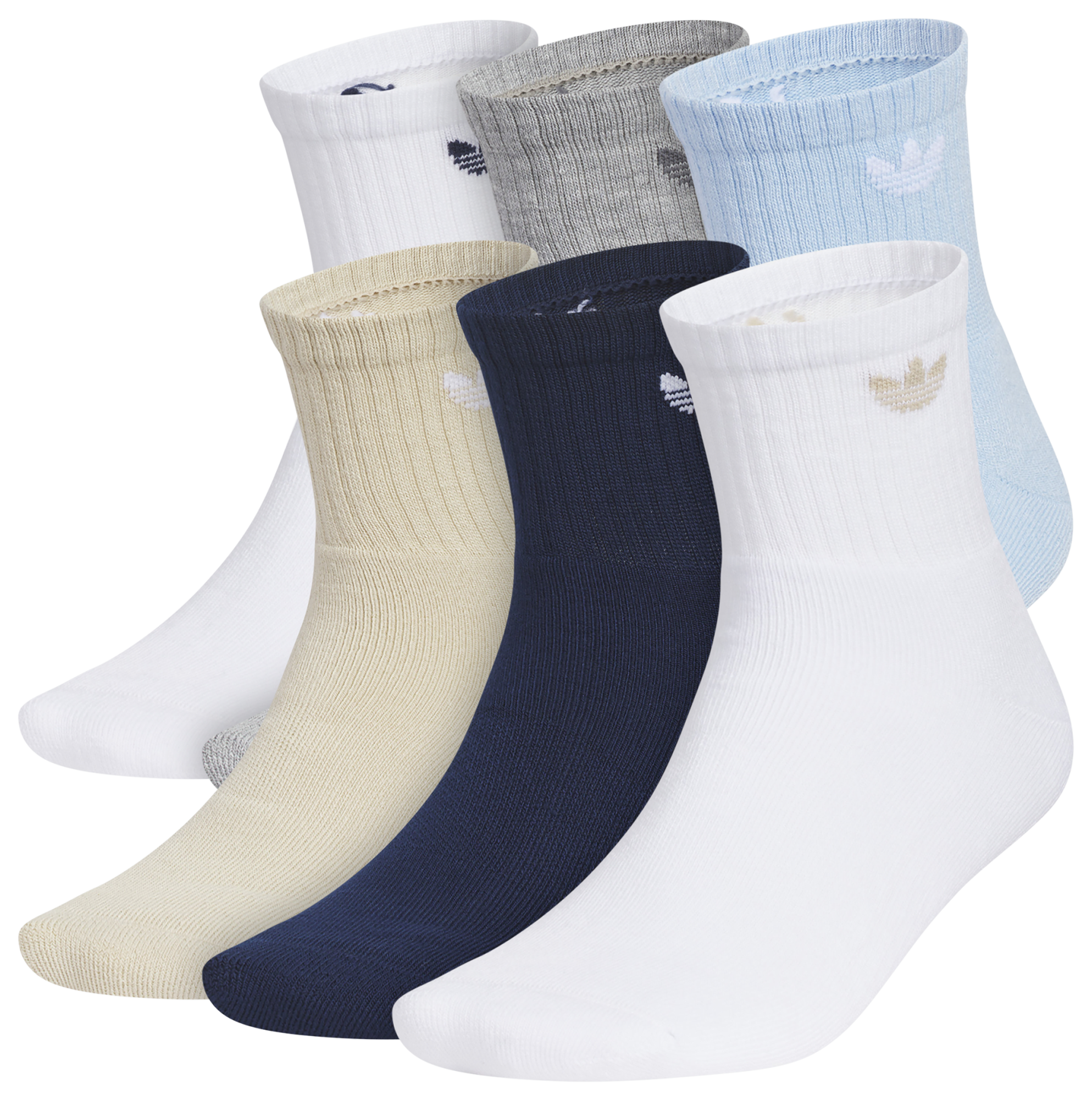 adidas Originals Trefoil 2.0 Quarter Socks 6-Pack  - Men's