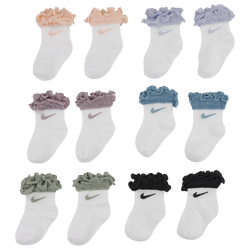 Girls' Toddler - Nike 6 Pack Ruffle Socks  - Pink/Multi