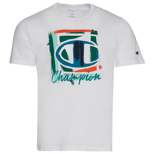 

Champion Mens Champion Script 22 Short Sleeve T-Shirt - Mens White Size S