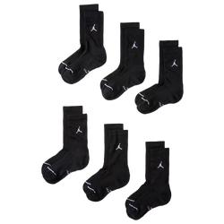 Men's - Jordan Everyday 6 Pack Elevated Crew Socks  - Black/White