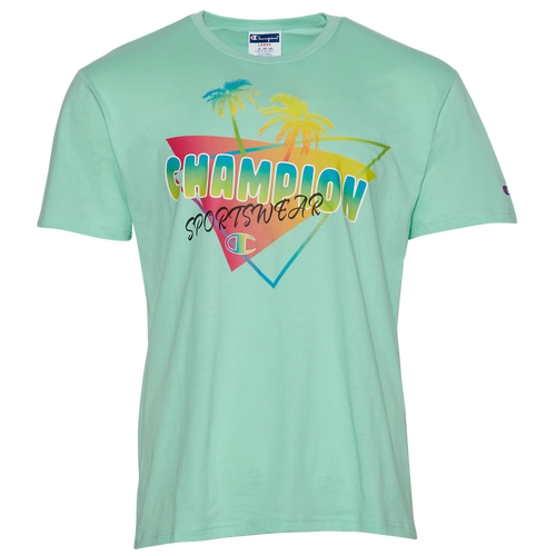 

Champion Palms T-Shirt - Mens Mint Green/Multi Size L