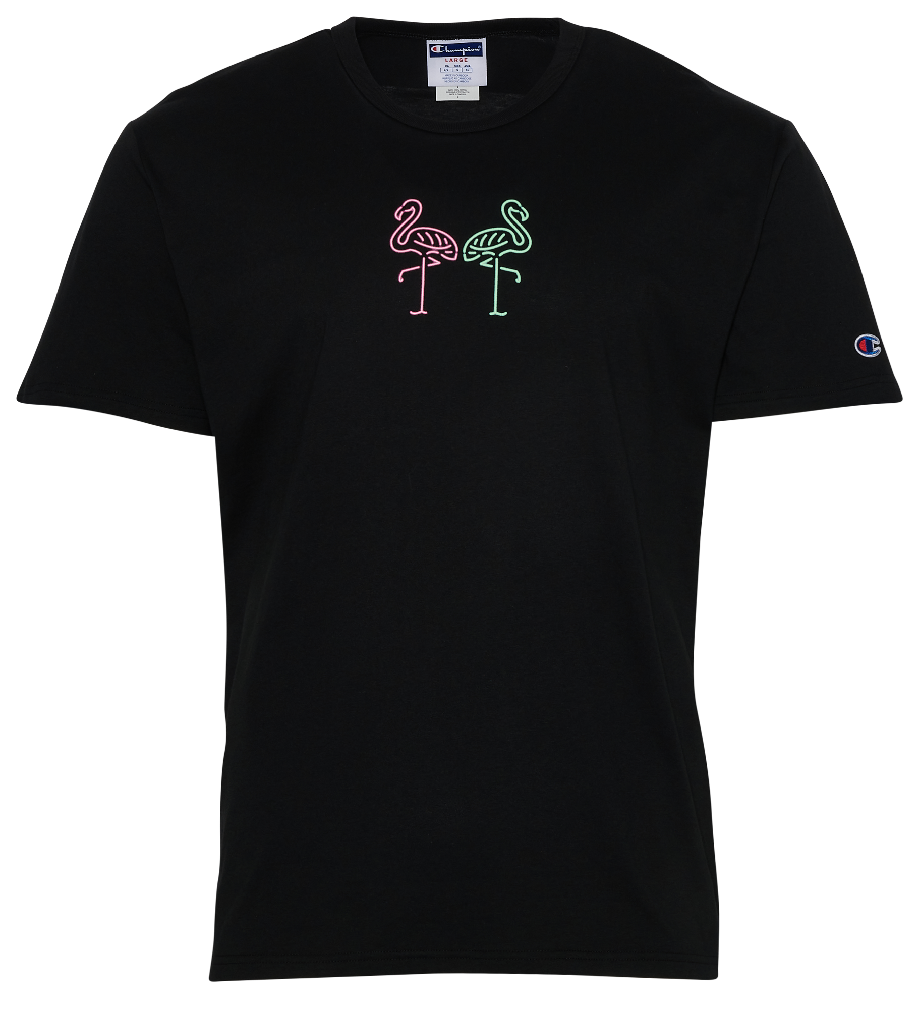 Black and best sale pink champion shirt