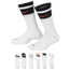 Nike Everyday 6 Pack Cushioned Socks - Boys' Grade School Black/Grey/White