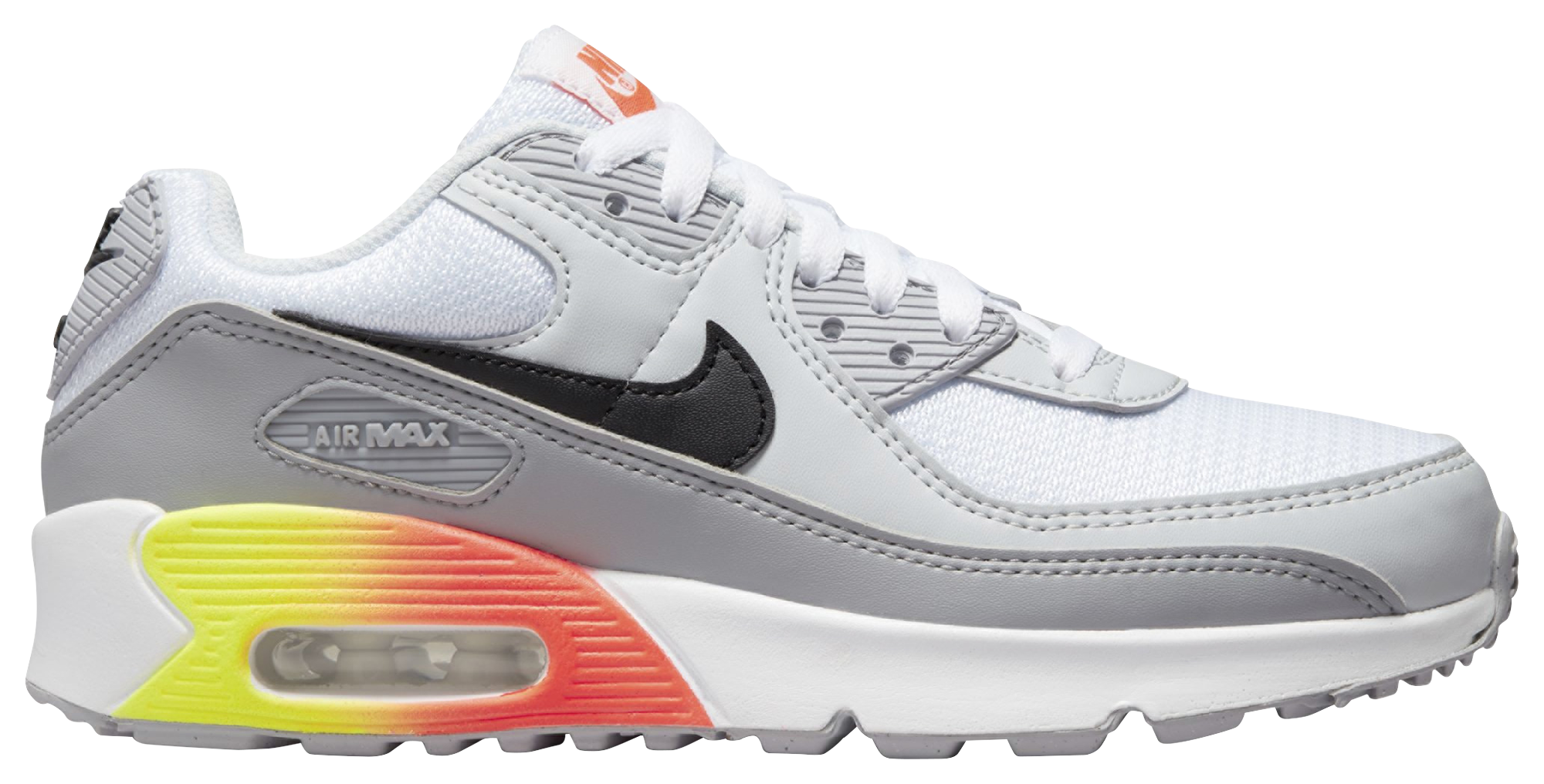 Kids Foot Locker - Staples of history. The triple white #Nike Air Max 90 is  a collection staple.