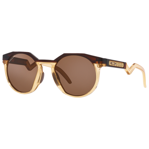 Oakley Kylian Mbappé Signature Series Hstn (low Bridge Fit) Sunglasses In Dark Amber,light Curry