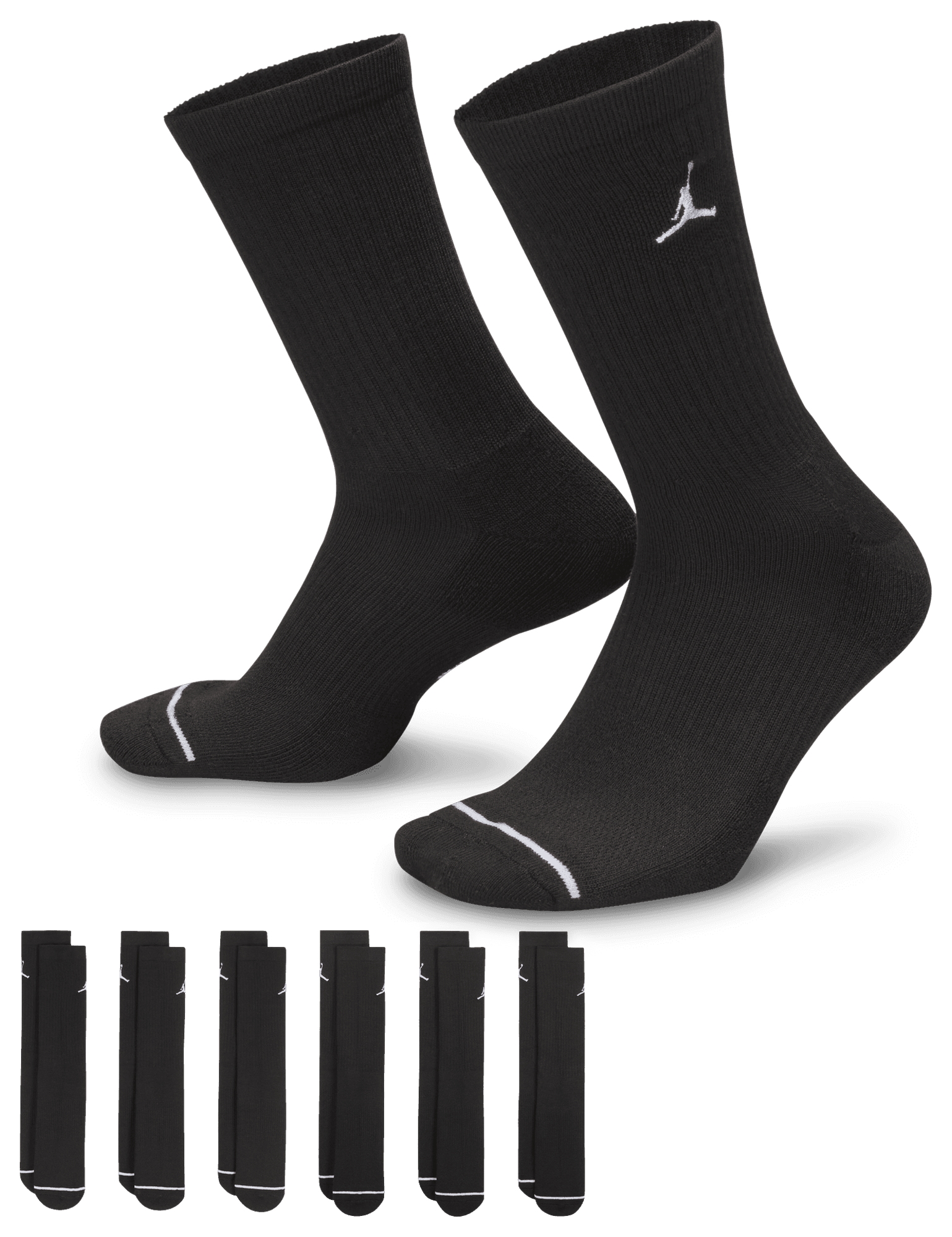 Jordan Cushion Ply Crew Sock 6 Pack  - Men's