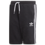 adidas Originals Trefoil Fleece Shorts - Boys' Grade School Black/White