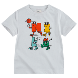 Boys' Toddler - Nike Gel Front Back Futura T-Shirt - White/Multicolor