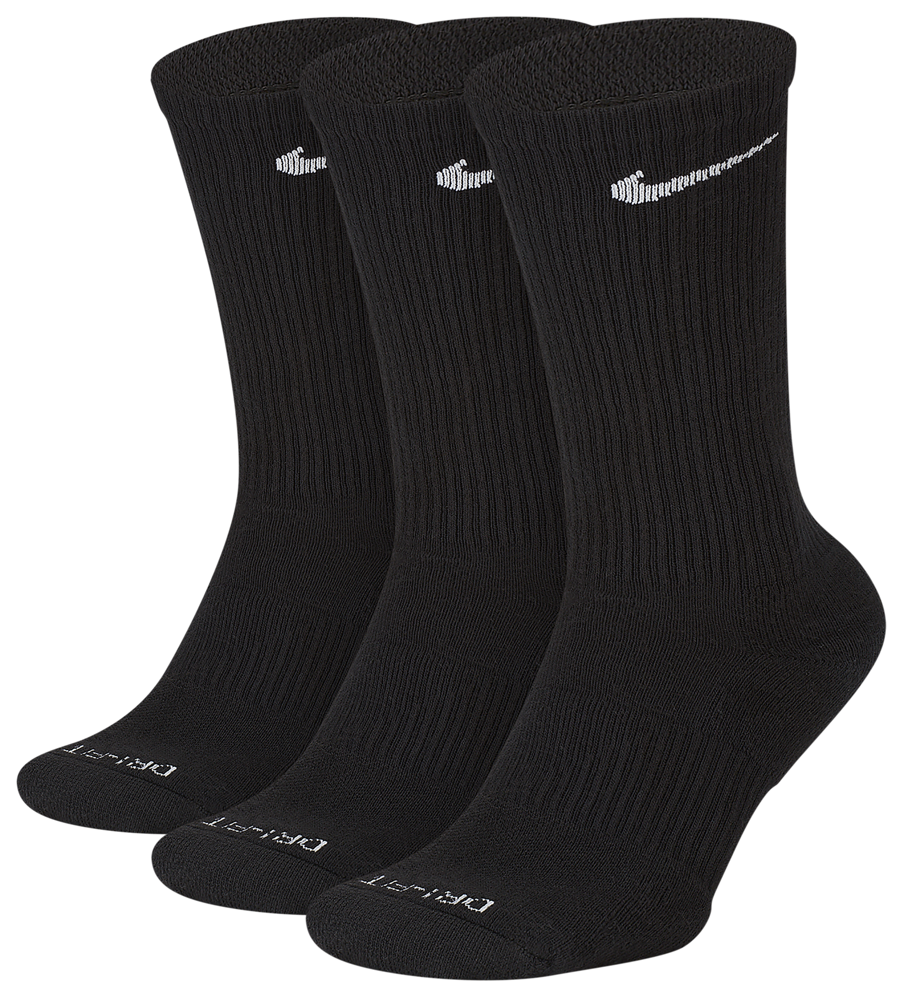 Nike 3 Pack Dri-FIT Plus Crew Socks  - Men's