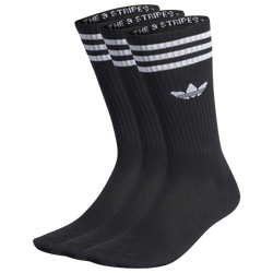 Men's - adidas Originals Solid Crew  - Black/White