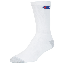 Men's - Champion 6 Pack Crew Socks  - Multi/White