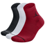 Jordan Jumpman 3 Pack Quarter Socks - Men's White/Black/Red