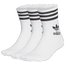 adidas Mid Cut Crew Sock - Men's White/Black