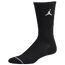 Jordan Jumpman Crew 3 Pack Socks - Adult Black/Black