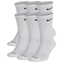 Men's - Nike 6 Pack Dri-FIT Crew Socks - White/Black