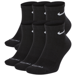 Men's - Nike 6 Pack Ankle Socks - Black/White