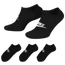 Nike 3 Pack No Show Socks - Men's Black/White