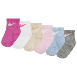 Filles, bambin - Nike Paquet de 6 paires de socquettes Swoosh - Rose/Multi