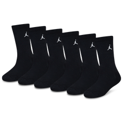 Boys' Preschool - Jordan Legend Crew Socks 6-Pack  - Black/White