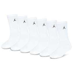 Boys' Preschool - Jordan Legend Crew Socks 6-Pack  - Black/White