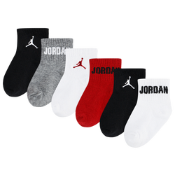 Boys' Toddler - Jordan Everyday Essentials 6 Pack Ankle Socks  - Red/Grey