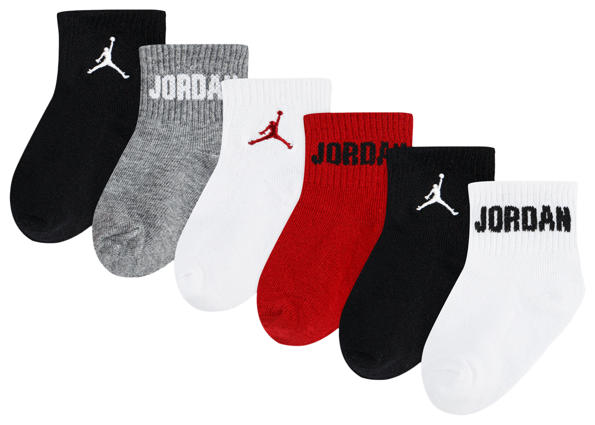 Jordan Everyday Essentials 6 Pack Ankle Socks  - Boys' Toddler