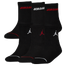 Jordan 6 Pack Crew Socks Black