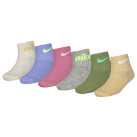 Nike Girls' Ruffle Welt Ankle Socks - 6 Pack